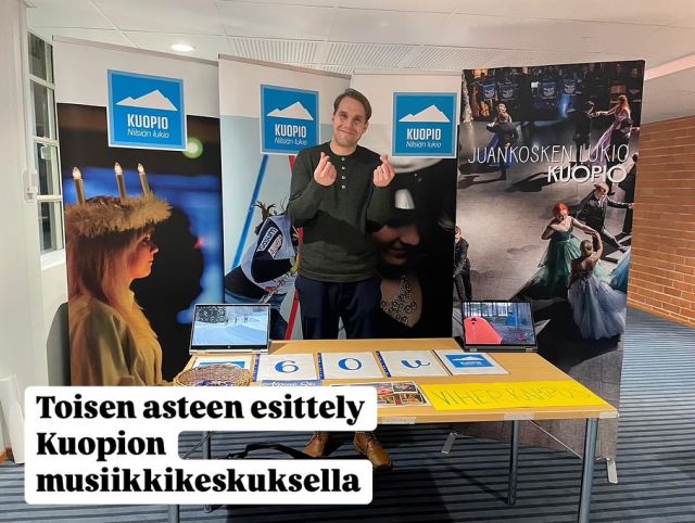 Viherkampus esillä Kuopion alueen hakijoiden ja huoltajien illassa.